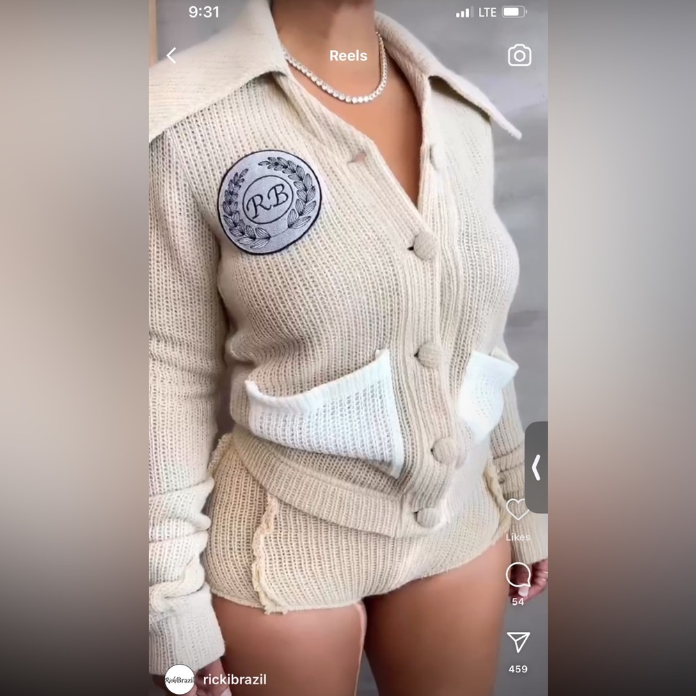 Ricki Brazil knit sweater top